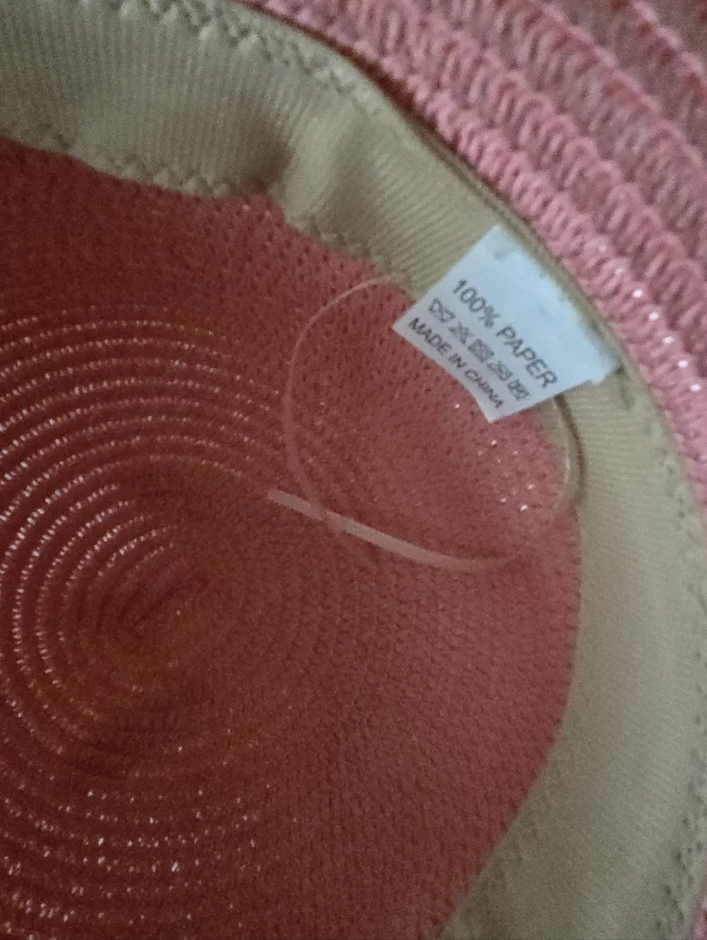 Pink Coral Wide Brim Sun Hat Kentucky Derby Garden Party NWOT